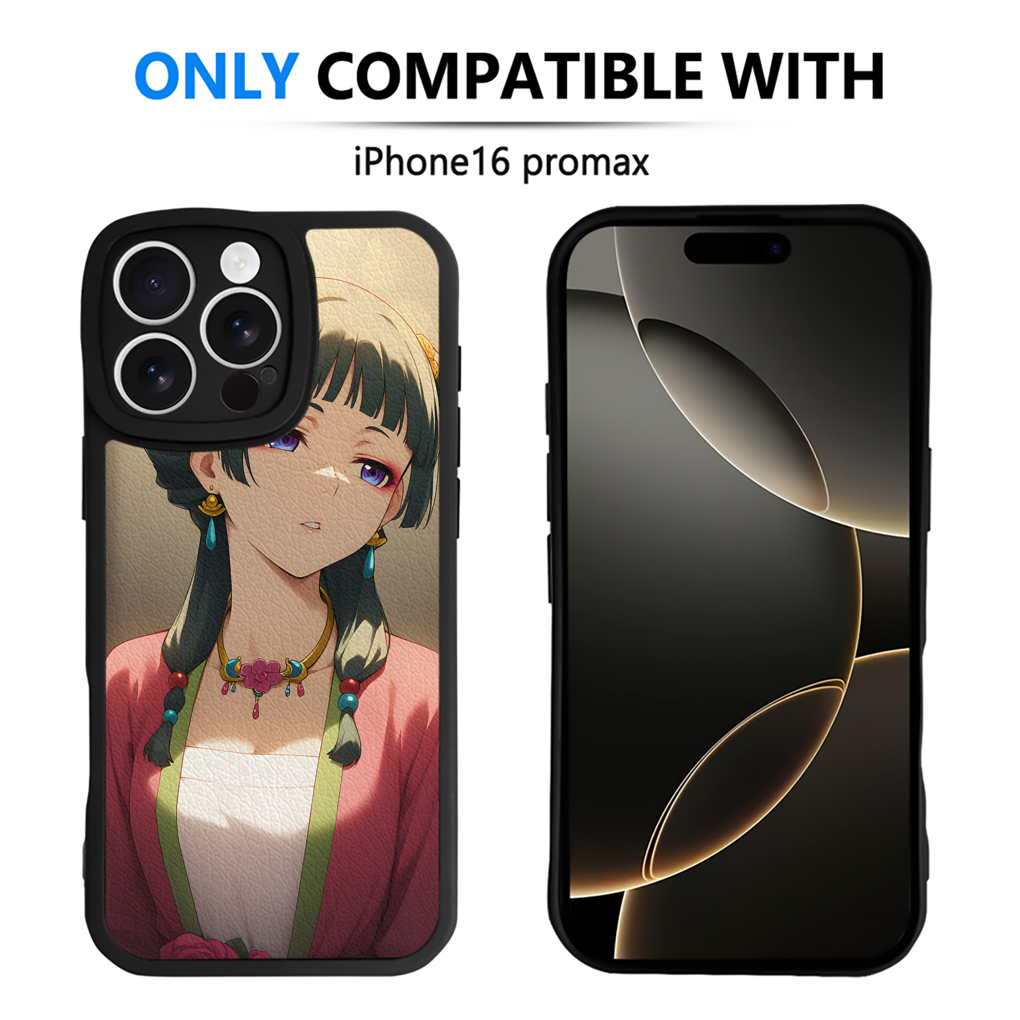 （画像用） 薬屋のひとりごと The Apothecary Diaries 【iPhone 16シリーズ対応】シリコンスマホケース（レザー調） 材質：シリコン
